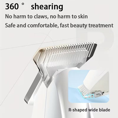 Pet Paw Trimmer for Dogs & Cats – Safe, Quiet Grooming Tool