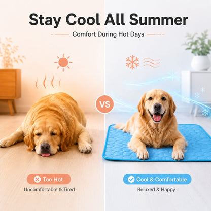 Cooling Mat for Dogs & Cats – Self-Cooling, No Water Needed