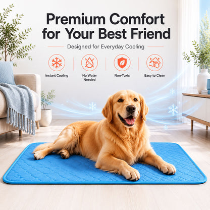 Cooling Mat for Dogs & Cats – Self-Cooling, No Water Needed