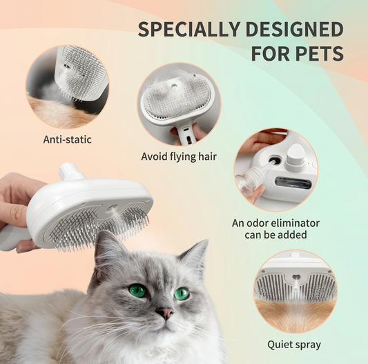 Steam Pet Grooming Brush
